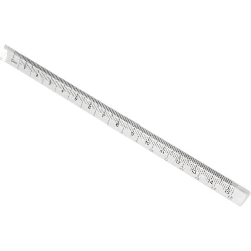 15cm Transparent Straight Ruler Students Stationery Simple Triangular Rulers Kids Scale on Both Sides Acrylic Measuring Tools