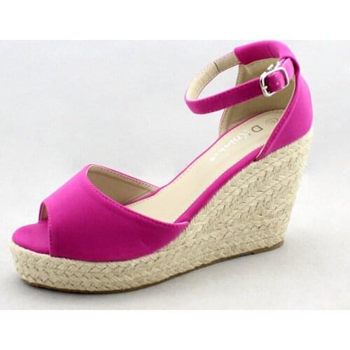 Womens Sandals Summer New Size 32-44 Spot Platform Wedges Buckle European American Open Toe Gladiator High Heels Womens Shoes