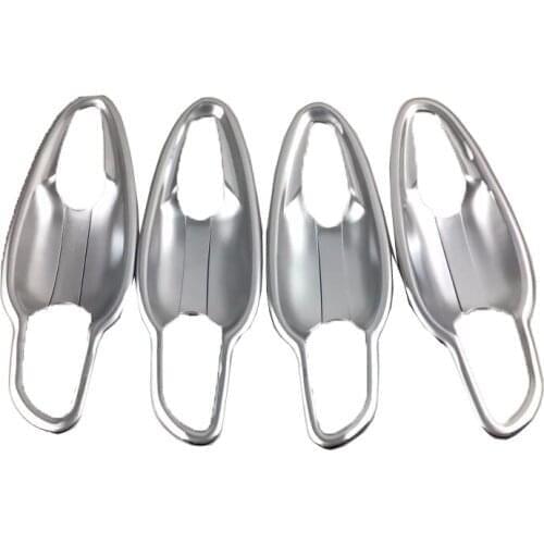 Car Styling ABS CHROME DOOR HANDLE BOWL DECORATION COVER TRIM 8PCS/SET FOR PEUGEOT 3008 GT 2017 2018