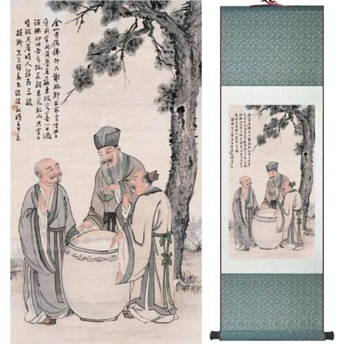 Traditional Chinese art painting Silk scroll painting Chinese wash painting LTW2017112207
