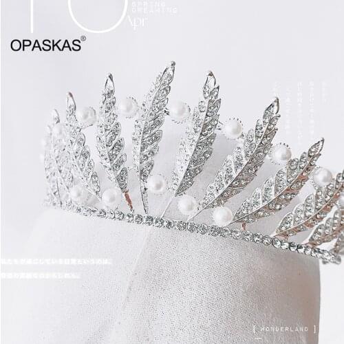 Crown Ornament Bridal Wedding Accessories Simple Alloy Diamond-Studded Bridal Dress Jewelry VL