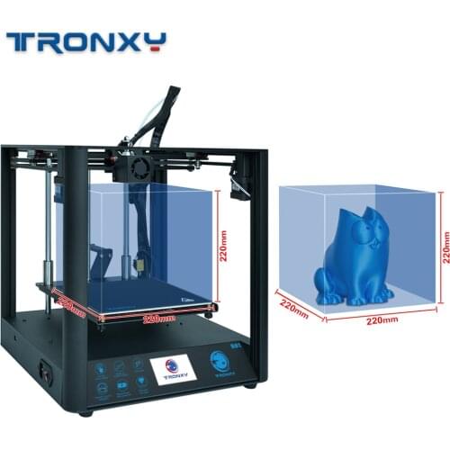 D01 Silent Design High-precision Guide Rail 3D Printer with Intergrated Aluminum Metal Structure and 3D Print Flexible Filament