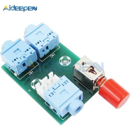 XH-M371 Audio Switching Module 3.5 Audio 2 Input 1 Output Socket Switch Board for HIFI Amplifier Audio Diy Electronic PCB Board