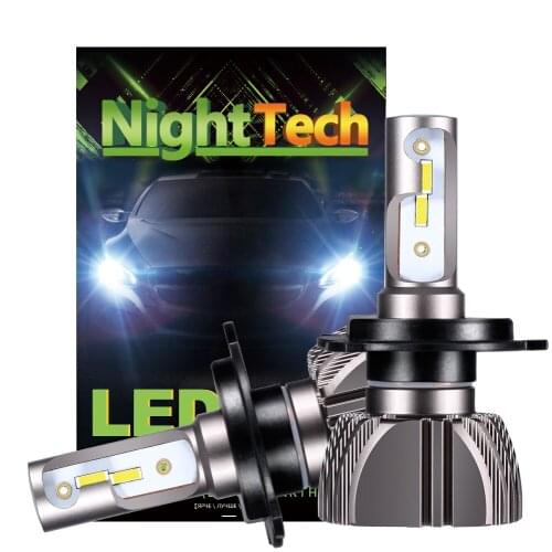 1 Pair Universal 12V Car Headlight H1 H3 H7 H11 880 9005 9006 H4 6000K V12 Series CSP Chip For Automobile Refitting LED headlamp