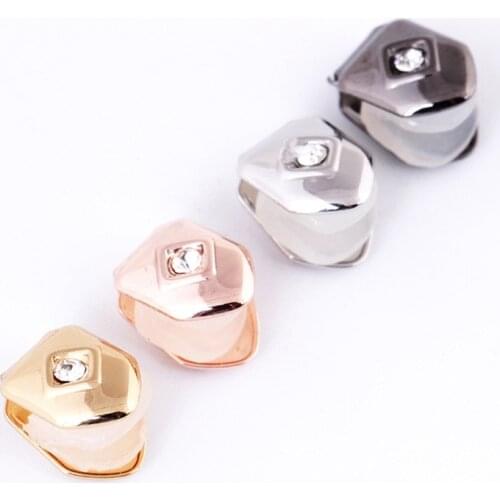 1 Pc Optional Crystal Hip Hop Single Teeth Grill Top And Bottom Grill Fashion Jewelry