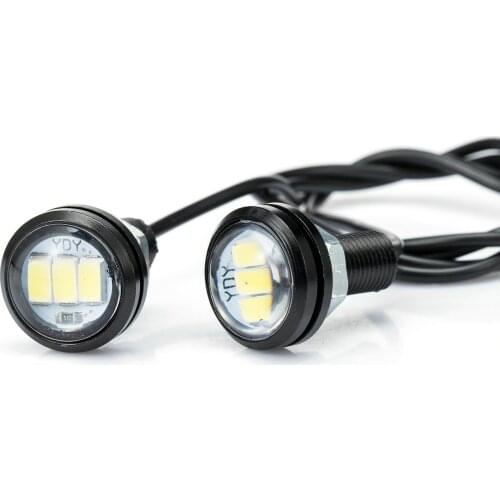 10 pcs 12V 23mm Eagle Eye Light LED High Power lamp Daytime Running Light parking lights Auto Fog bulb Backup DRL car styling
