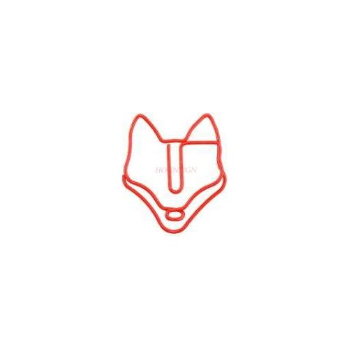10pcs Fox Bookmark Animal Paper Clip Bookmark Cute Paper Clip Clip Office Supplies