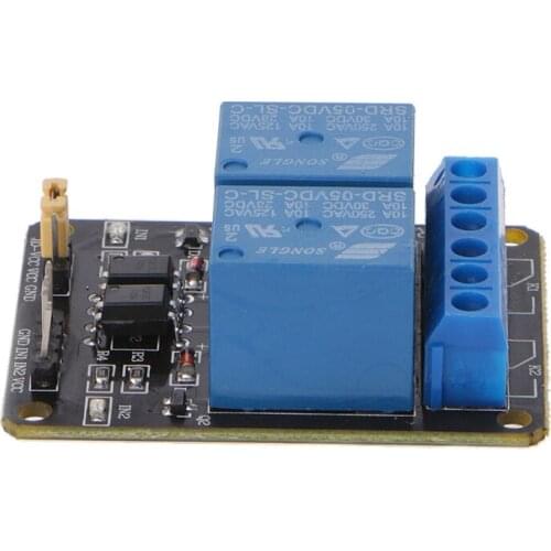 2 Channel DC 5V Relay Switch Module For Raspberry Pi ARM AVR DSP New