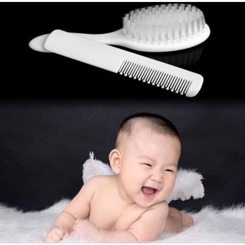 2Pcs Set Soft Infant Comb And Hairbrush Baby Comb & Brush Baby Grooming Care Hair Care Products Hairbrush
