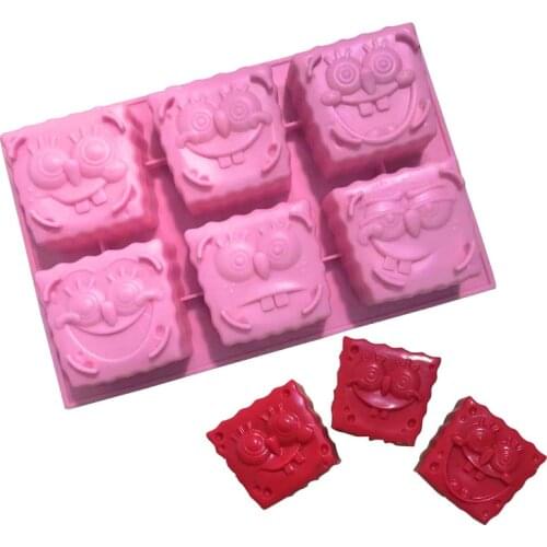 6 Silicone Cake Mold Handmade Soap Mold XG742