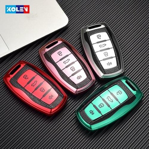 New Leather + TPU Car Remote Key Full Cover Case Fob For Great Wall Haval/Hover H6 H7 H4 H9 F5 F7 H2S Car Shell Auto Accessories