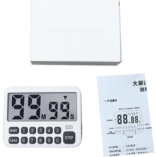 Digital Kitchen Timer Magnetic Countdown Up Timer Large LCD Display Loud Alarm