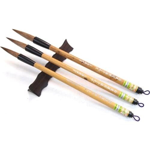 S M L Chinese Calligraphy Painting Sumi-e Horse Hair Freehand brushwork Xieyi Dyeing Brush