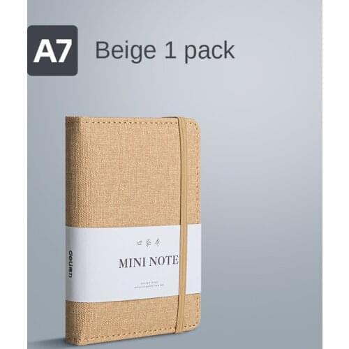 Small Pocket Notebook A7 Portable Notepad Mini Pocket Notebook Simple Hand-written Word Book Pocket Record Memo Thick Diary Book