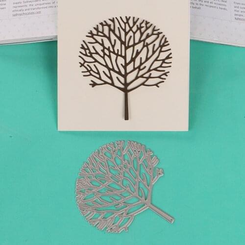 DUOFEN METAL CUTTING DIES S18091201 traditional tree stencil for DIY papercraft projects Scrapbook Paper Album greeting cards