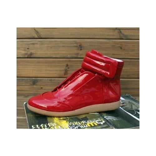 Soft Patent Leather Boots For Men 2021 Spring Winter Fashion Shoes French Style Male Shoes 12#25/10d50