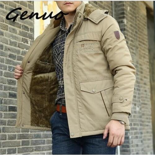 Thick Padded Parka Men Winter Jacket New Fashion Hooded Coat Multi-pocket Warm Outerwear Plus Size 5XL 6XL Male Casual Clothing