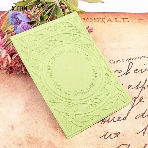 Easter plastic Leaf ring template craft card making paper card album wedding decoration Embossing folders