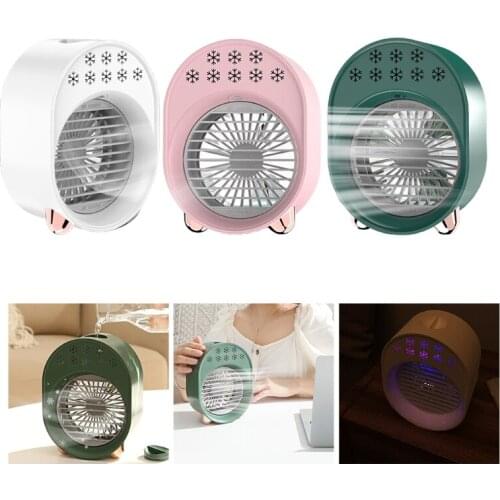 Personal Air Cooler Evaporative Conditioner w/ Night Light Air Cooler Fan Desktop Cooling Fan Air Conditioner Fan