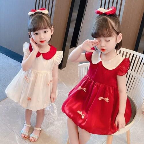 Girls' dresses, new styles, princess dresses, summer styles, childrens little girls, summer dresses, baby girls skirts