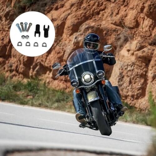 Motorcycle Passenger Foot Pegs Pedals Support Mount Bracket Holder Kit Accessory