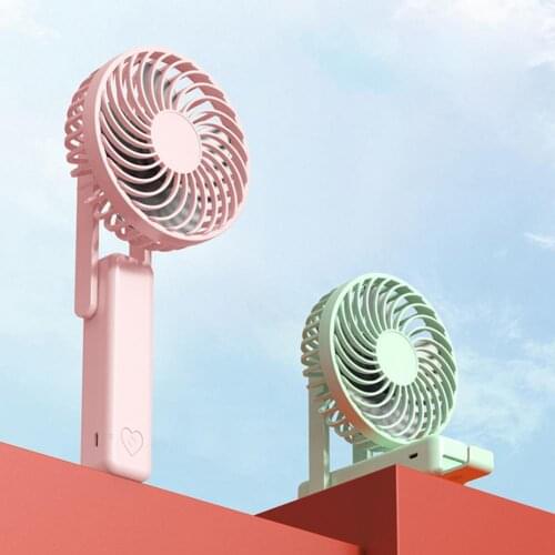 Handheld Fan Portable Fashion Cute Handheld USB Rechargeable Fan Summer Rechargeable Handheld Air Conditioning Cooling Fan