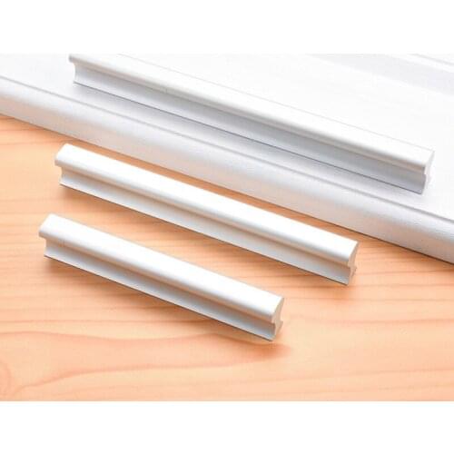JD Aluminum Alloy Cabinet Door Handle Matte Oxidation Wardrobe Handle Modern Minimalist Drawer Hardware Furniture Handle Fashion