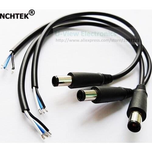 NCHTEK DC Cord Tip 7.4x5.0mm Plug Connector Cable For DELL HP Replacement About 30CM/1Feet/Free Shipping/2PCS