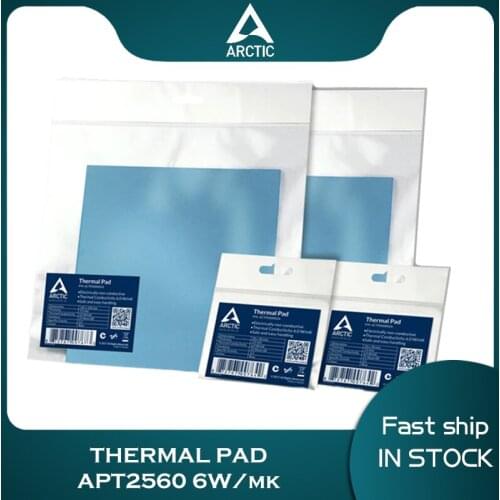 ARCTIC Thermal Pad APT2560 6W/m.k CPU/GPU/ VRAM/SSD PC Cooling Mat 50*50mm 145*145mm Notebook/South&North Bridge Silicone Gasket