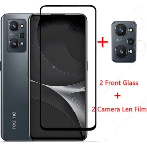 Glass on Realme GT Neo2 Full Cover Tempered Glass For Oppo Realme GT Neo2 Neo Master HD Full Glue Phone Screen Protector Glass