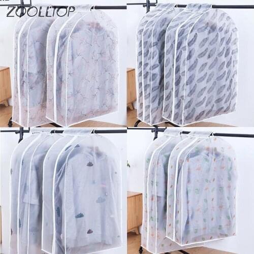 Storage Bag Garment Suit Coat Dust Cover Protector Wardrobe Storage Bag Garment Bag Vacuum Bags Household Clothes Organization