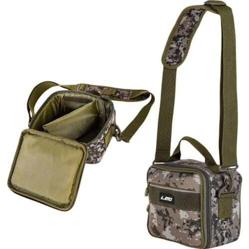 Fishing Tackle Bag With Shoulder Strap Fishing Zippered Tote Bag Fish Lures Gear Storage Box Outdoor Crossbody Bags Waist Pack