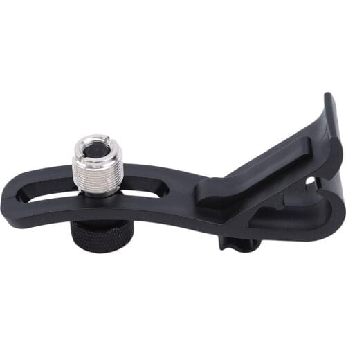 Drum Microphone Mic Rim Clamp Holder Percussion Clip Black Microphone Clip