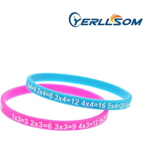YERLLSOM 150pcs/Lot High Quality Custom silicone bracelet thin with personal writing for promotional gifts S20031201
