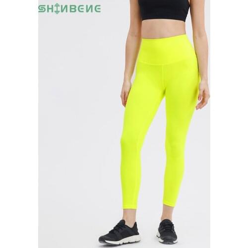 SHINBENE SUPER HIGH RISE Fitness Athletic Legging Yoga Pants Women Butter Soft Squat Proof Workout Gym Sport Legging Inseam 24"