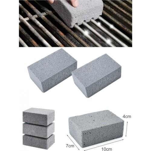 1PCS BBQ Grill Cleaning Brick Block Barbecue Cleaning Stone BBQ Racks Stains Grease Cleaner BBQ Block Shine