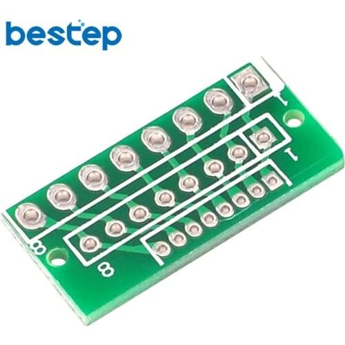 10PCS 1.27MM 2.0MM 2.54MM 8pin Adapter Board Adapter for Wireless Module 24