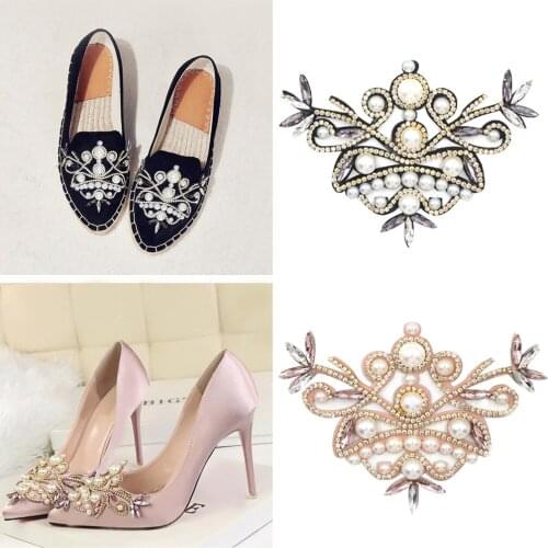 2x Rhinestone Shoe Charms Clip Wedding Bridal Pointed Shoes Decor Jewelry