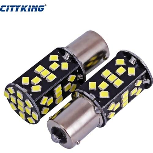 50pcs/lot Super Bright White High Power 21W 1156 48led 2835 SMD ba15s 1156 LED Bulbs For Brake, DRL, Turn Signal, Backup Lights
