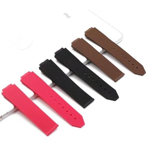 Watch Accessories for For HUBLOT Rubber Strap Series 15mmx21mm Womens Waterproof Outdoor Sports Silicon Strap