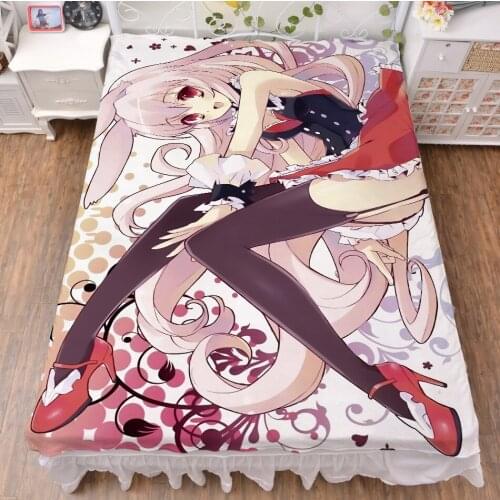 Anime Cartoon Mondaiji-tachi ga Isekai kara Kuru soudesuyo 2 Way / WT flat sheet bed sheet top sheet Christmas Gift 150*200cm