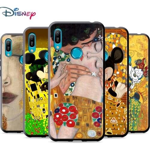 Black Soft Kiss by Gustav Klimt For Huawei P Smart 2021 2020 Z S Mate 40 RS 30 20 20X 10 Pro Plus Lite 2019 Phone Case