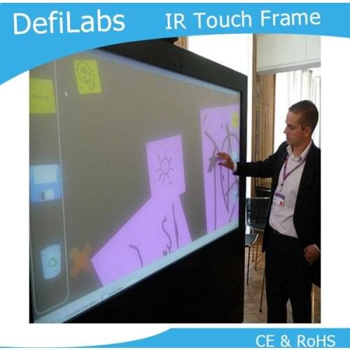 DefiLabs 10 touch points 60 inch Screen Frame/ Panel for Interactive advertising