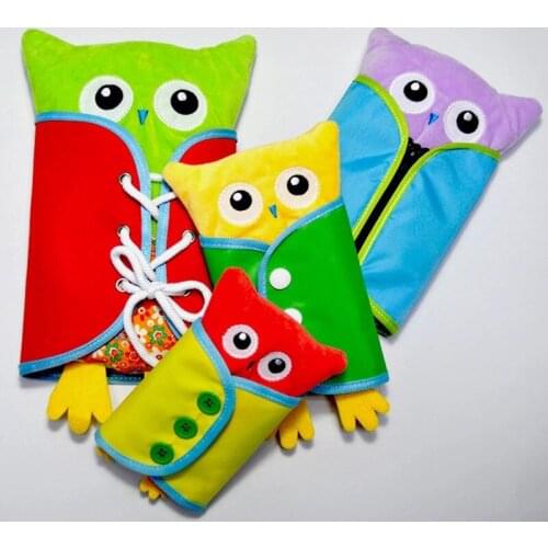 Childrens toys button pull zipper basic life skills training plush clothing toys educational early kindergarten teaching aids