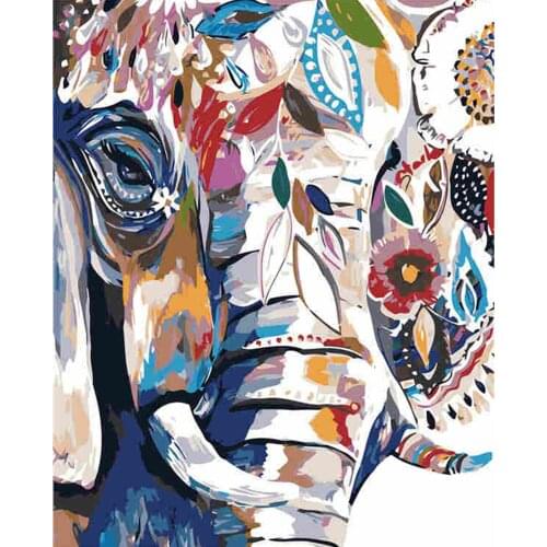 DIY Painting By Numbers Kids Coloring Animals Drawing Canvas Wall Art For Adults Photo Frames And Picture Decor For The Home