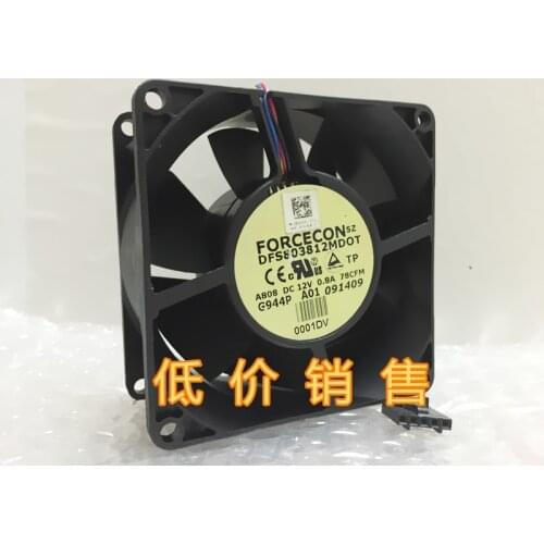 For DELL OptiPlex755 760 780 PVA080K12H-P01 G944P DFS803812MDOT H80E12MS1B7 80x80x38MM CPU fan