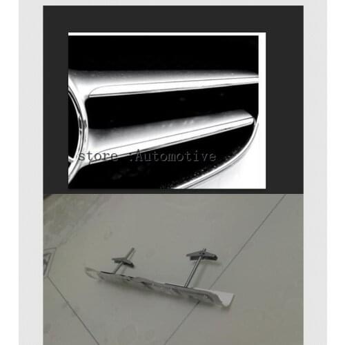 Front Grille Emblem Trim AMG 3D Car Badge Sticker For Mercedes GLA GLC GLE GLK CLA C200L A/B/C/E Class