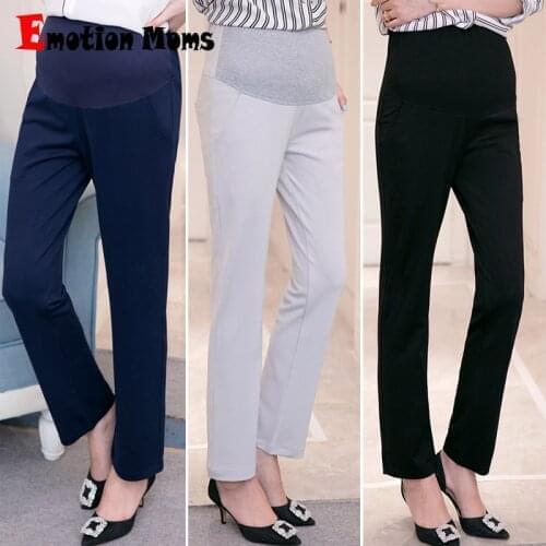 Emotion Moms Maternity Clothes Maternity Pants & Capris Pregnant Woman Pants Office Pregnancy Trousers M-XXL