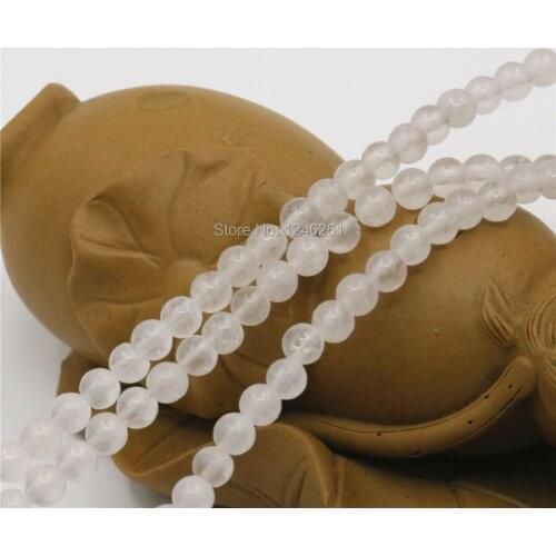 4mm 6mm 10mm 12mm 14mm Hot White Clarity Chalcedony Stone Loose Beads Round Diy Crafts Fashion Jewelry Making Girls Gifts 15inch