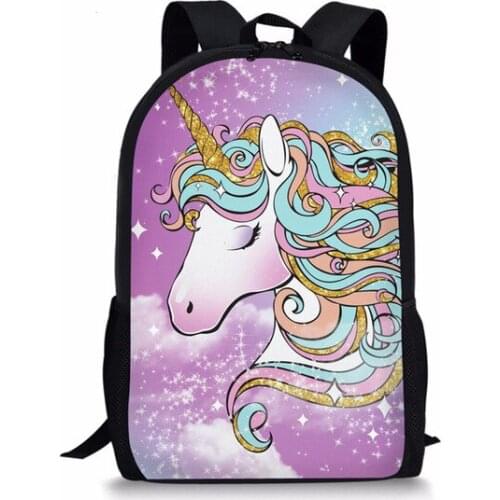 Cartoon Rainbow Unicorn Kids School Bags For Girls MultiPurpose Kids Bag Kindergarten Toddler Teennager School Backpack For Boys
